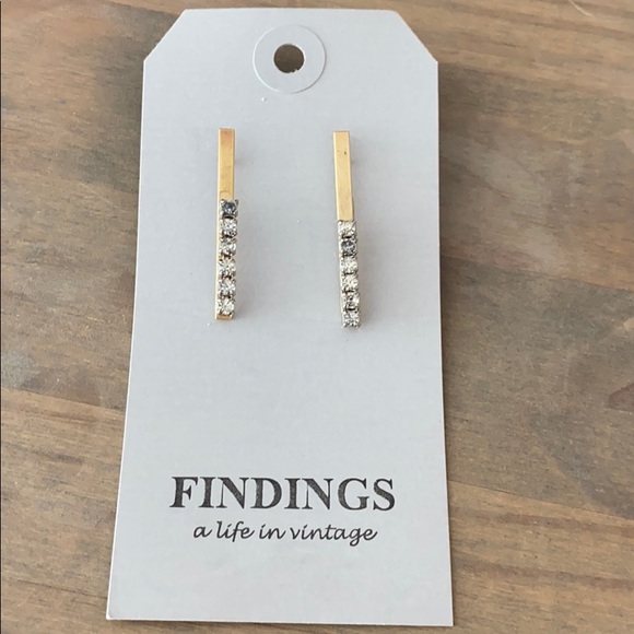Gold drop earrings - Picture 1 of 1